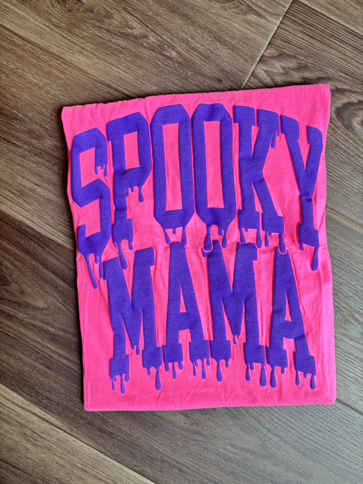 SPOOKY MAMA DRIP PUFF INK pink/purple (RTS)