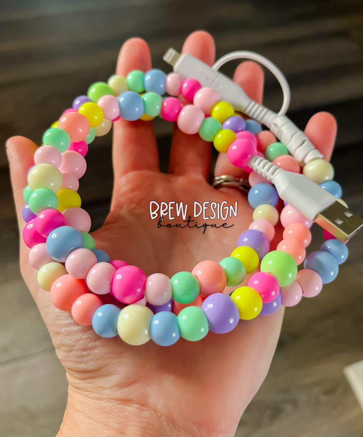 Dual Beaded Phone Charger