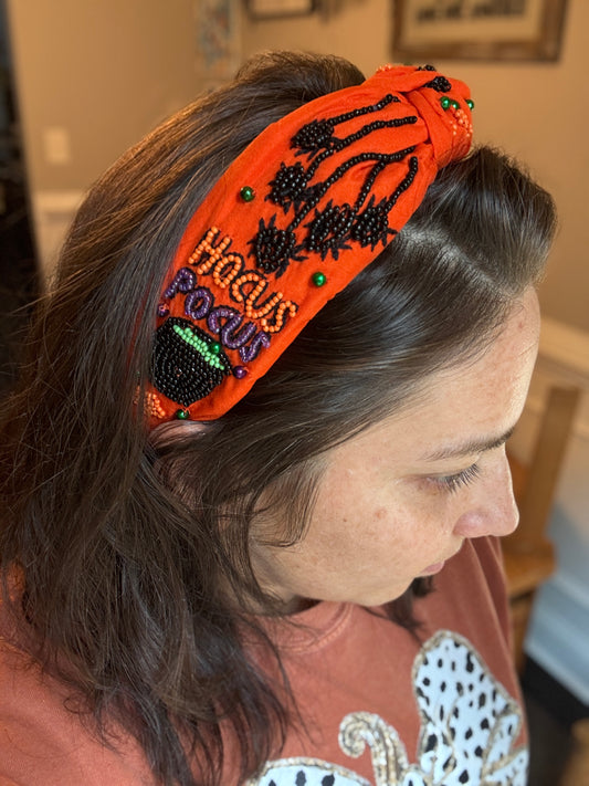 Hocus Pocus Beaded Headband (RTS)