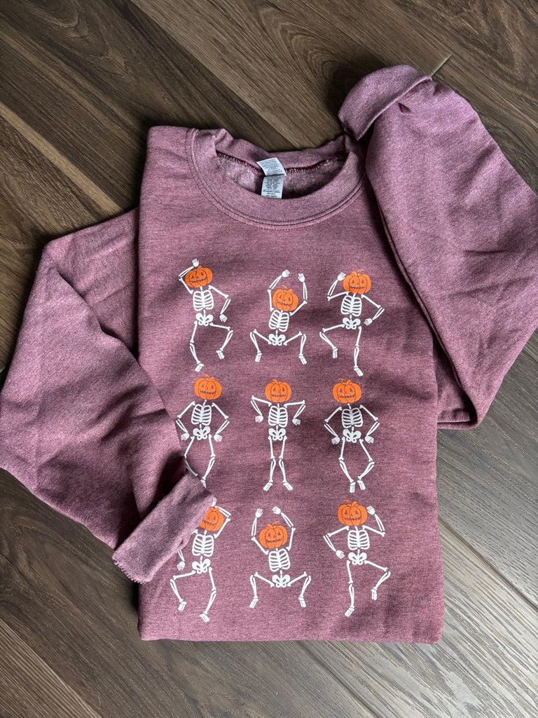 Pumpkin Skellies Crewneck (RTS)
