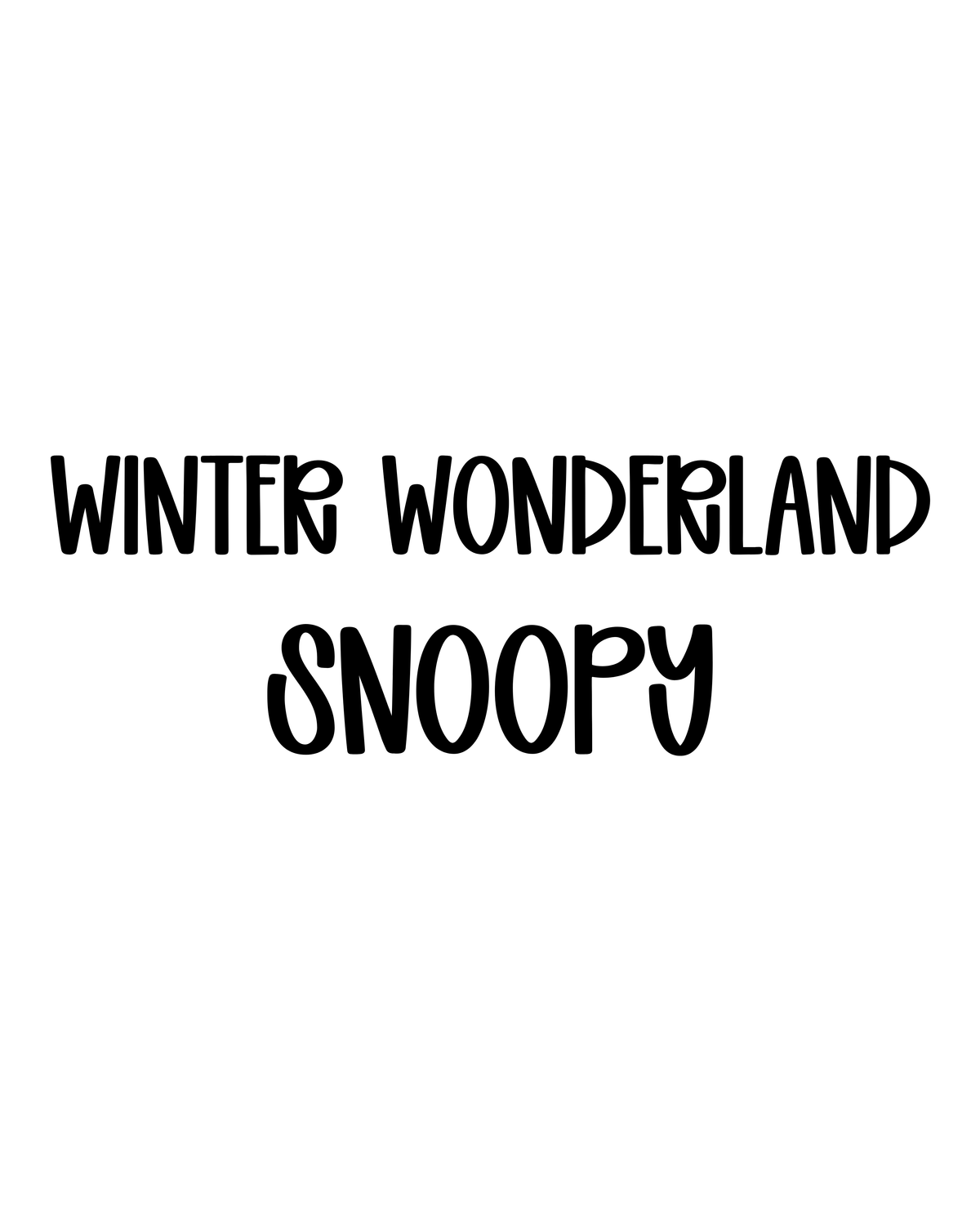 SNOOPY | WINTER WONDERLAND