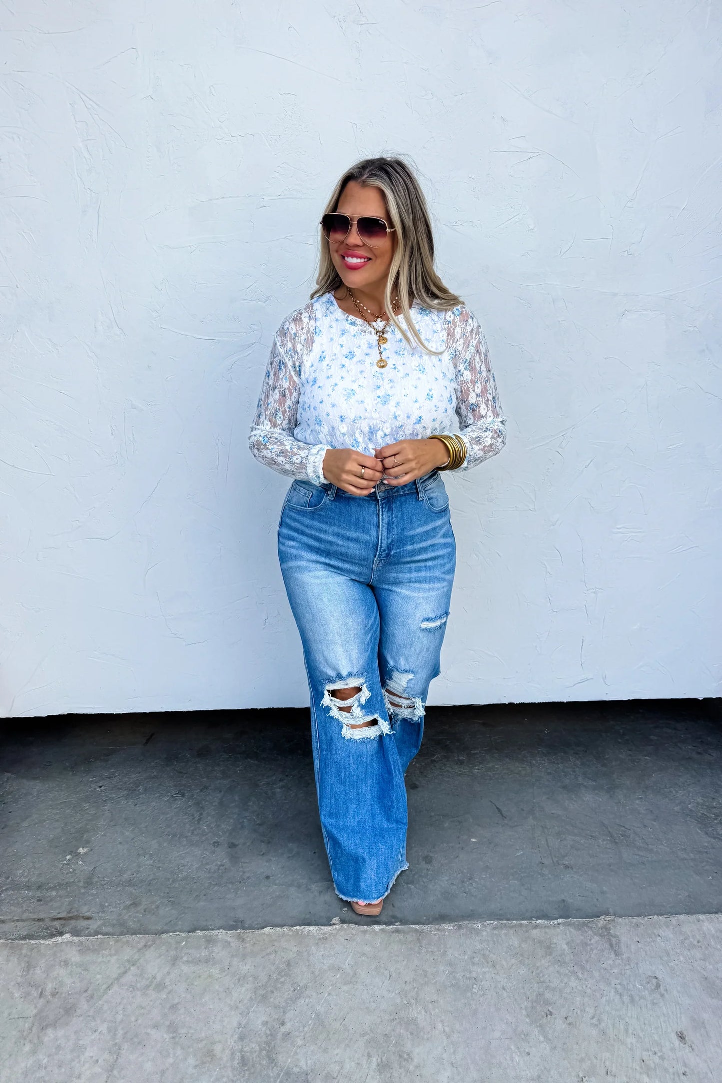 ASHLAND STRAIGHT LEG DISTRESSED JEANS (RTS+FREESHIPPING!)
