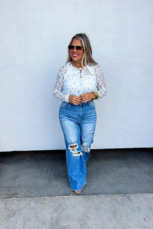 ASHLAND STRAIGHT LEG DISTRESSED JEANS (RTS+FREESHIPPING!)