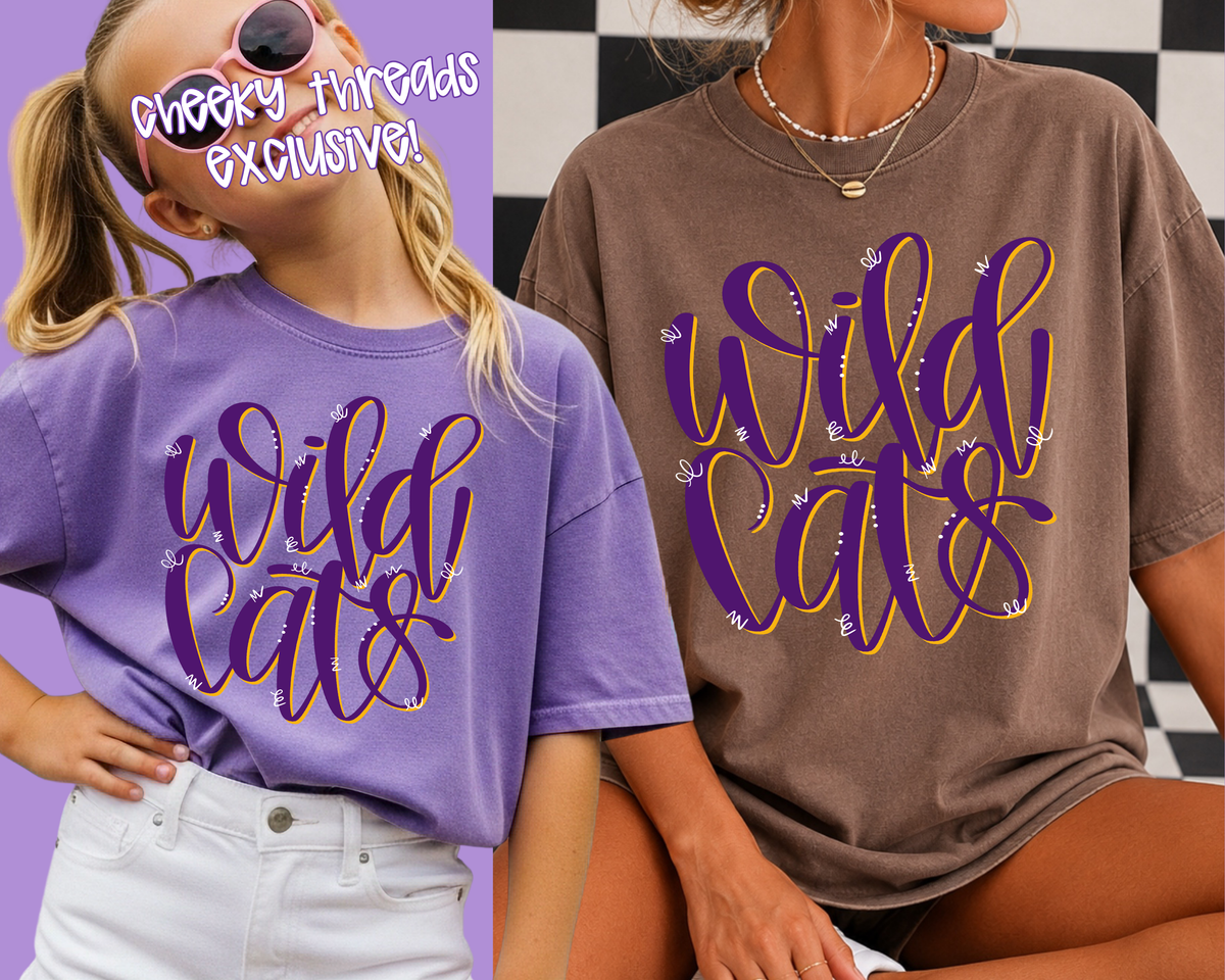 Swirly Wildcats Stacked *EXCLUSIVE DESIGN*