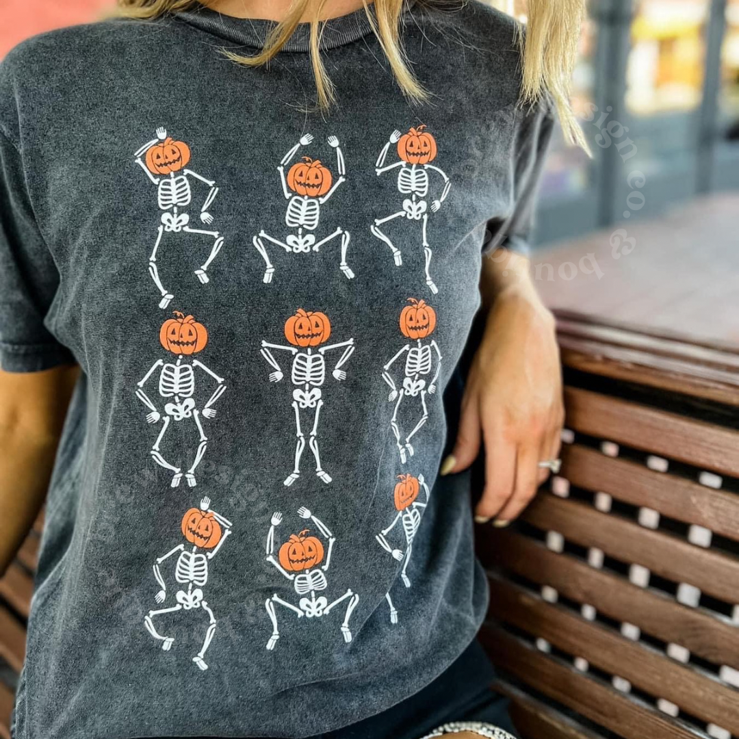 Pumpkin Skellies Tee (RTS)