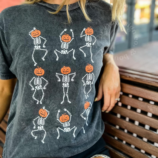 Pumpkin Skellies Tee (RTS)