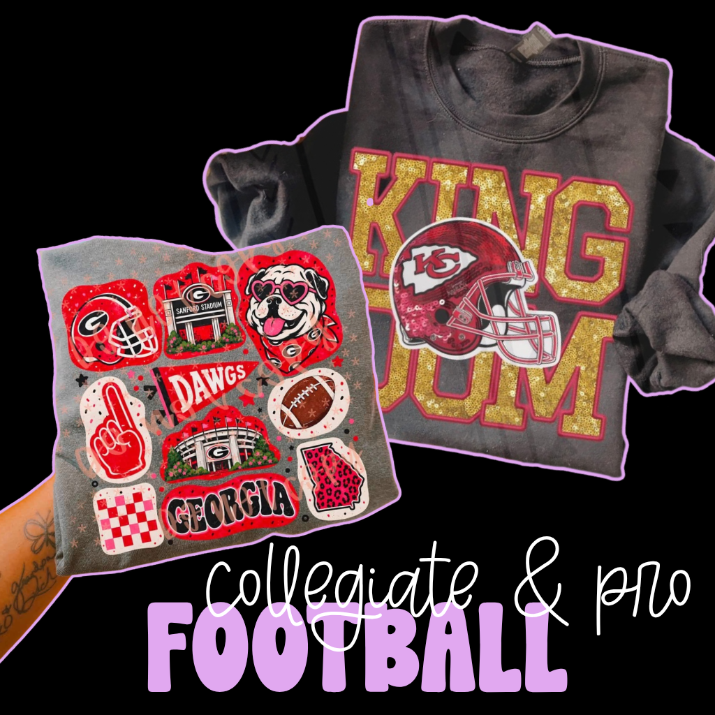 Made to Order Football Designs (collegiate + pro)