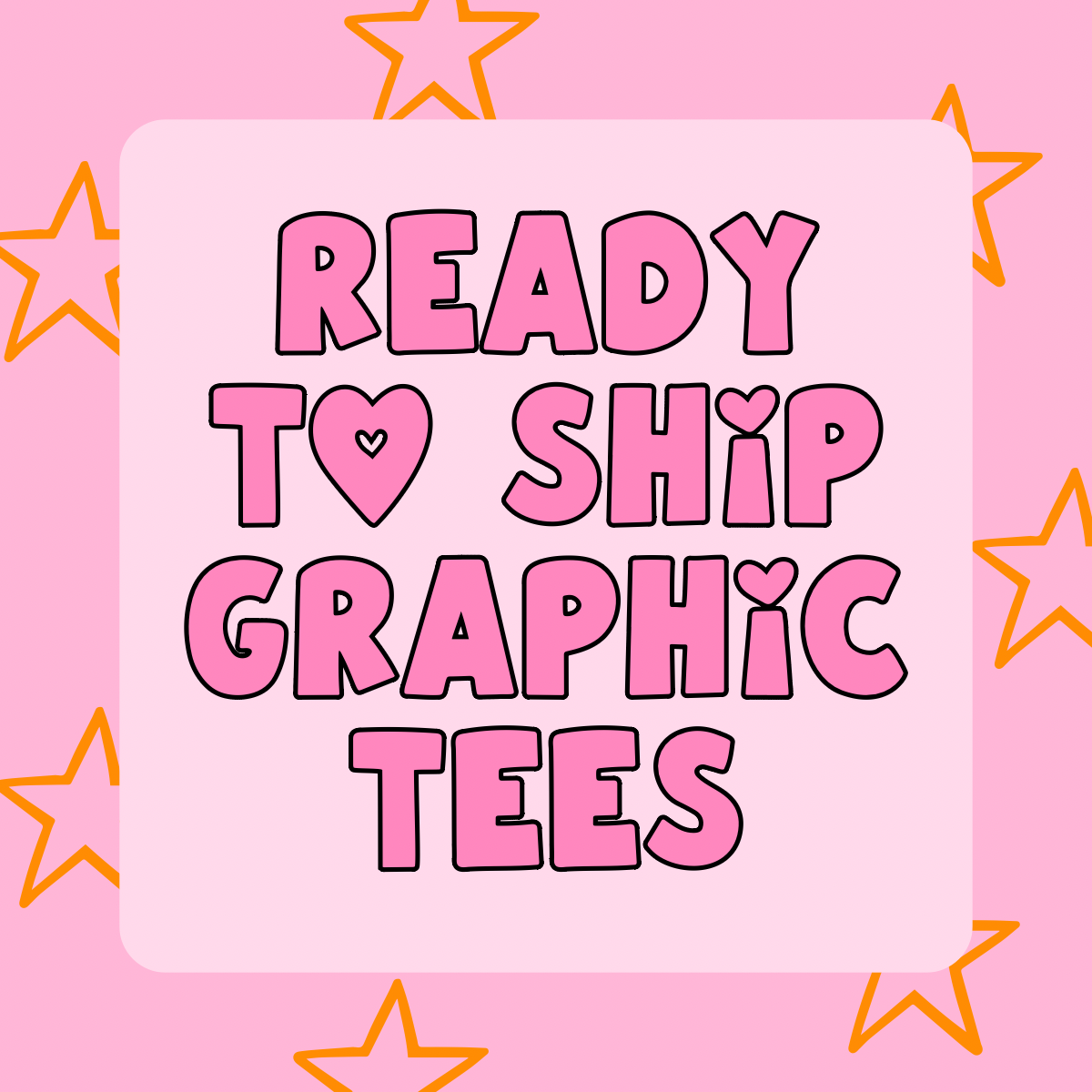 ready to ship graphic tees