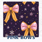 PINK BOWS | WINTER WONDERLAND