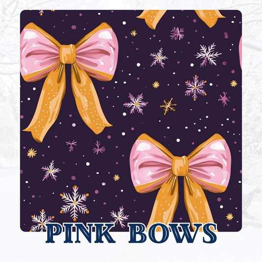 PINK BOWS | WINTER WONDERLAND
