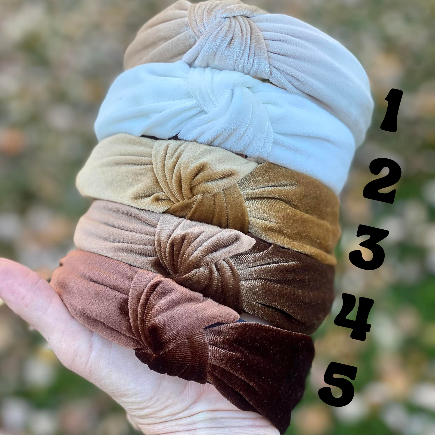 Neutral Velvet Headbands (RTS)