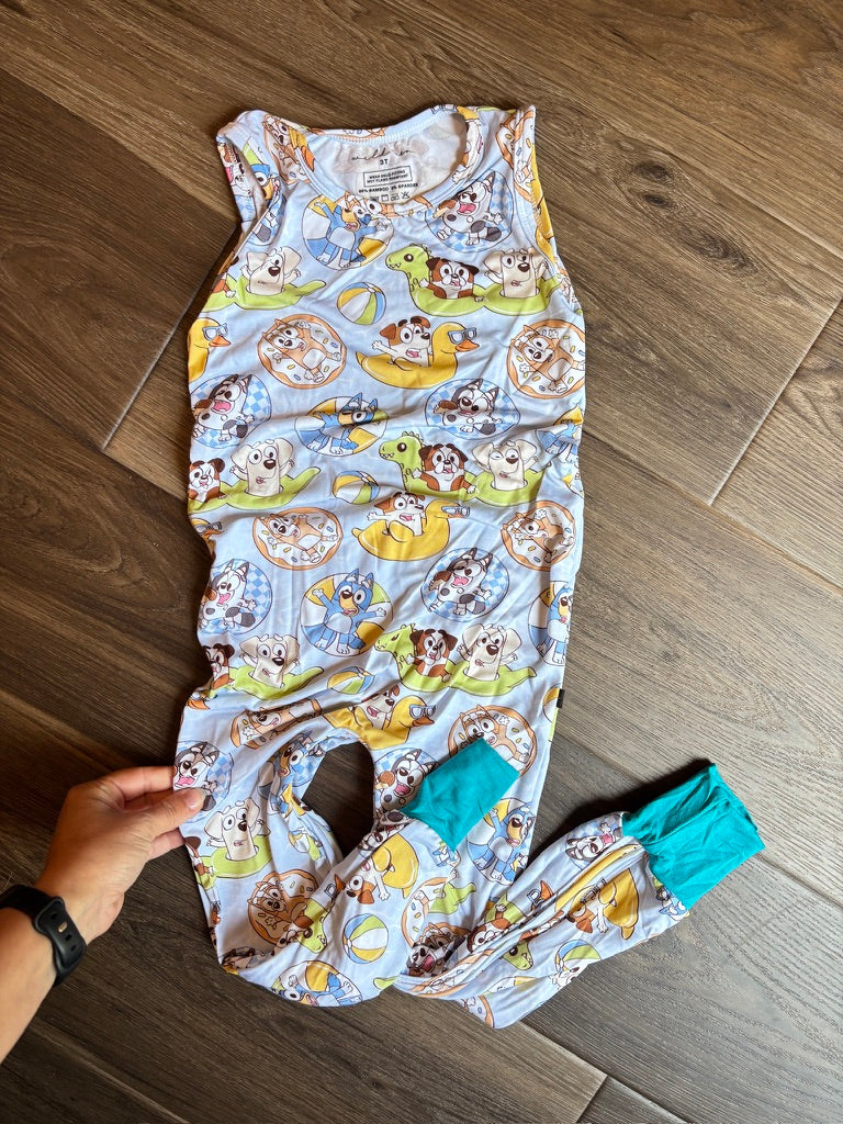 Blue Dog | Tank Romper (RTS)