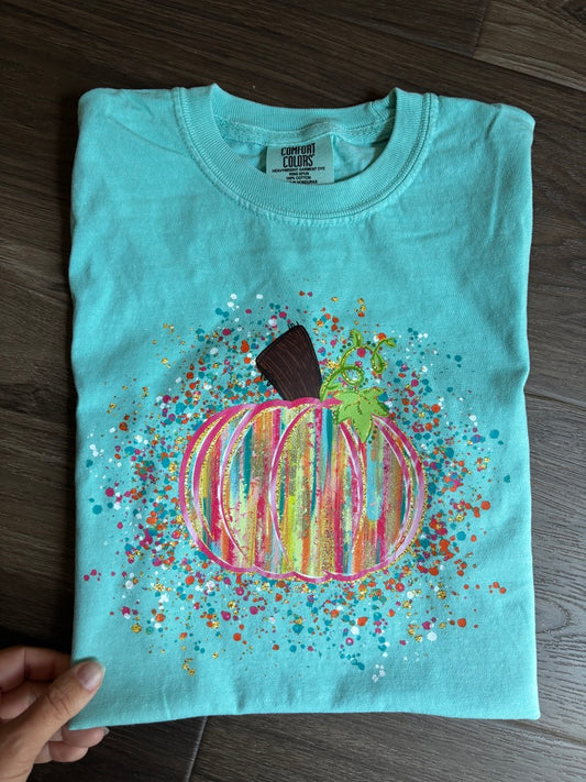 PUMPKIN SPLATTER (FITS YXL & ADULT S-XL ONLY - read item description!)