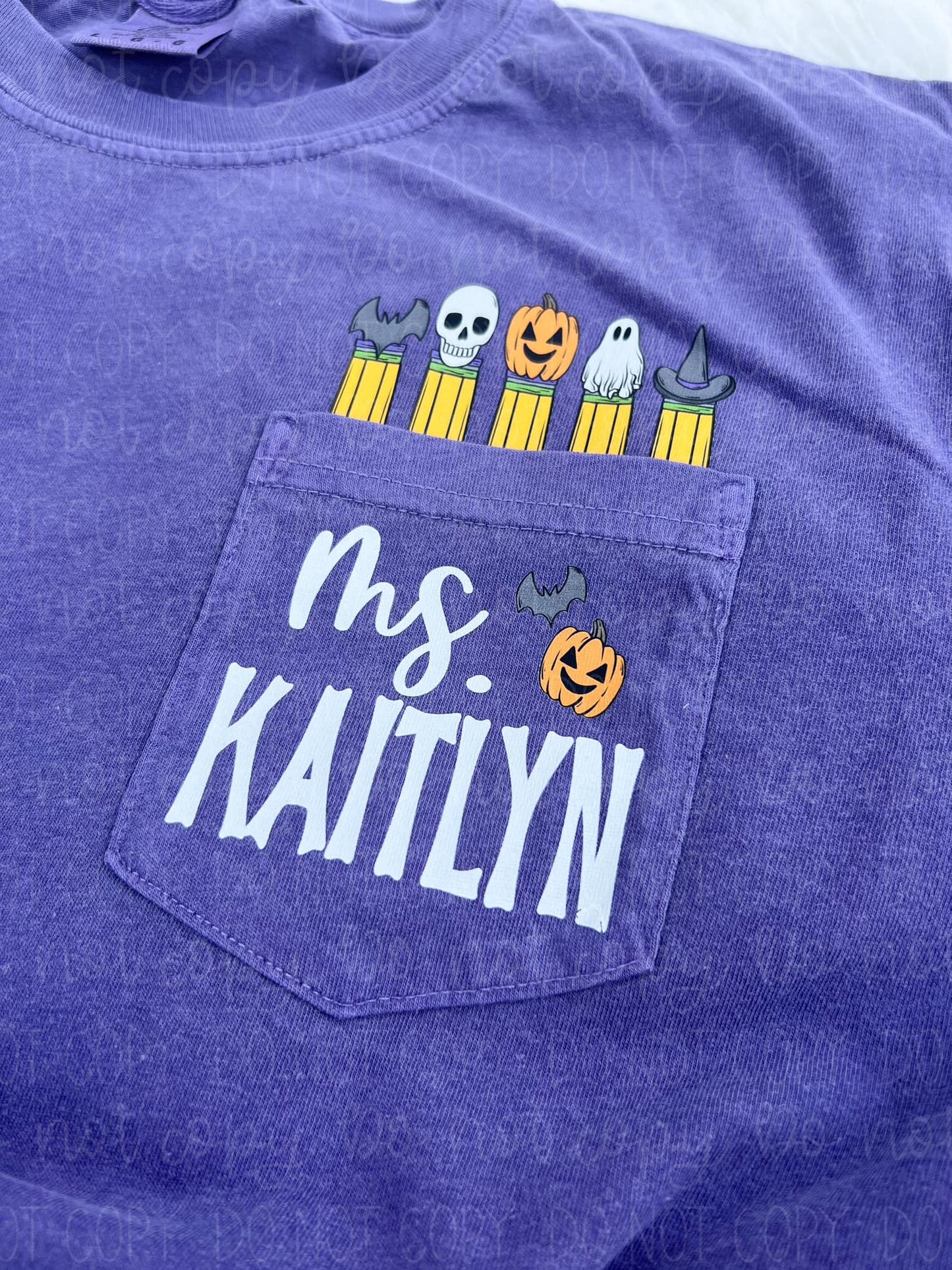 Halloween Pocket Tees / teacher options