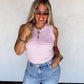 Summer Bianca Striped Ribbed Tank (RTS)