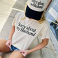 Sorry About My Husband Puff Graphic Tee Shirt