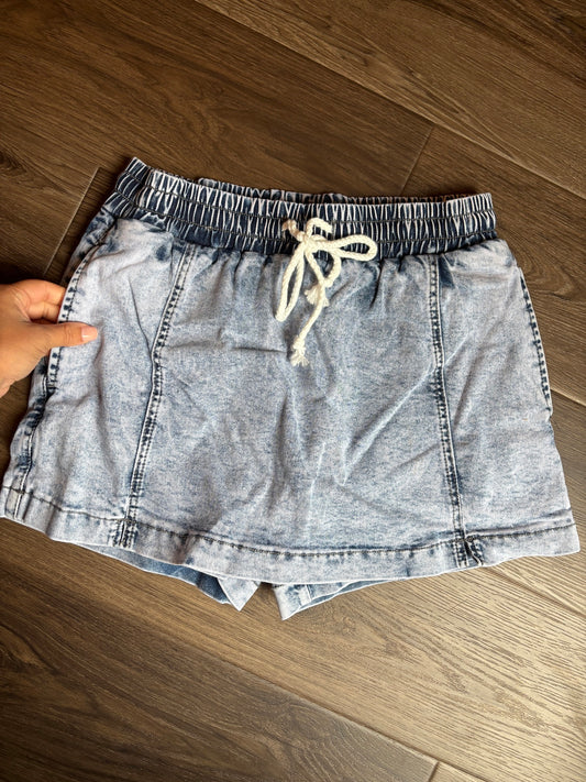 DENIM SKORT
