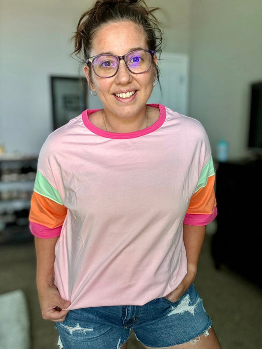 COLOR BLOCK TEE