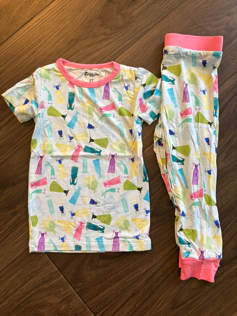 Princess Silhouettes | Short Sleeve + Pants Set (RTS)