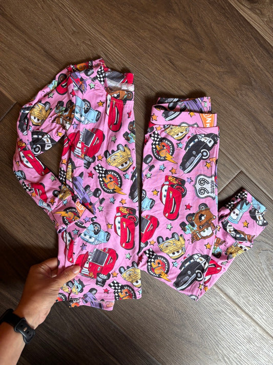 Pink C A R S | Long Sleeve + Pants Set (RTS)