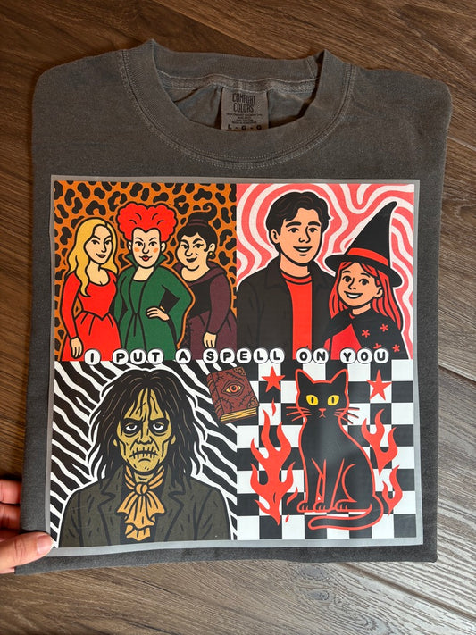 I PUT A SPELL ON YOU (FITS YXL & ADULT S-XL ONLY - read item description!)