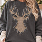 Leopard Reindeer Faux Applique Fringe