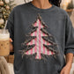 Pink Striped Tree Faux Applique Fringe