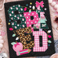 Pink & Leopard School Occupations Faux Applique (MULTIPLE TITLES)