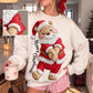 Christmas Characters Faux Frayed Fabric Texture (MULTIPLE DESIGNS)