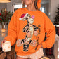 Christmas Characters Faux Frayed Fabric Texture (MULTIPLE DESIGNS)