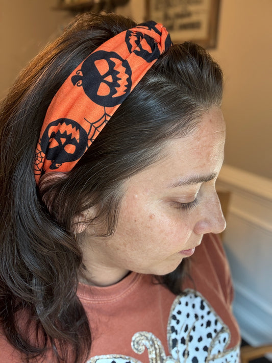 Orange Pumpkins Headband (RTS)