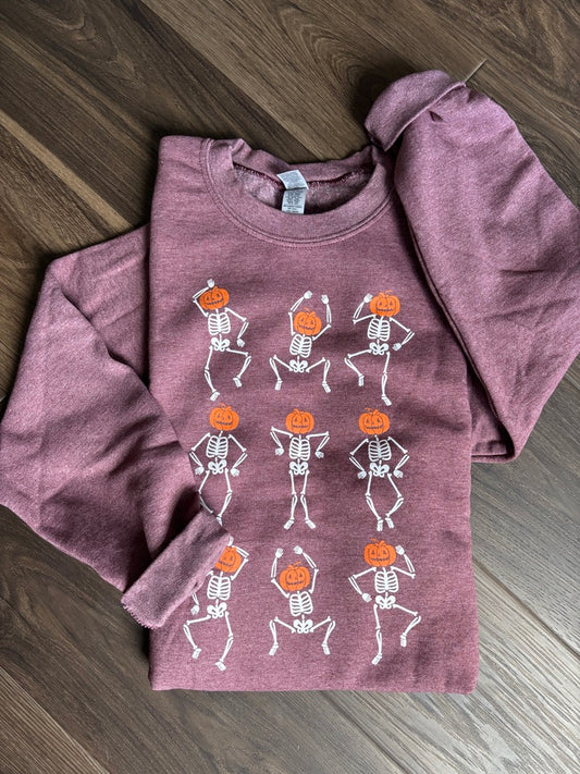 Pumpkin Skellies Crewneck (RTS)