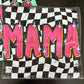 MAMA Checkered Tee (COMFORT COLORS)