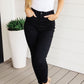 Audrey High Rise Control Top Classic Skinny Jeans in Black