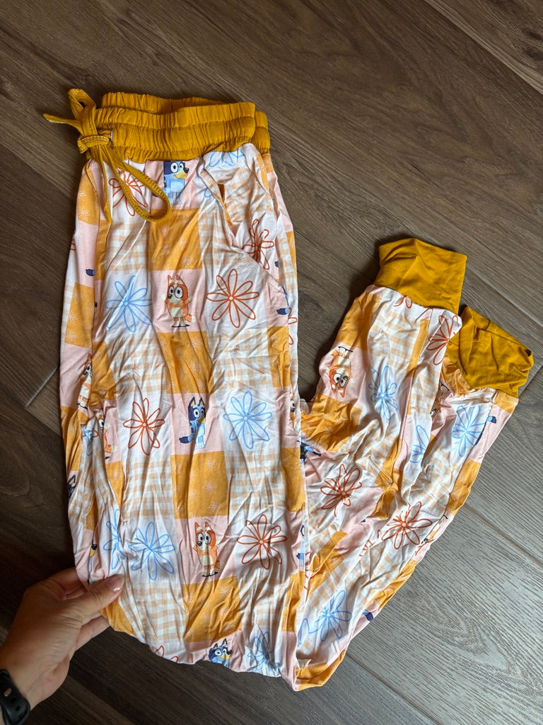 Blue Dog Patchwork | Adult Joggers (RTS)