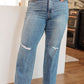 Bree High Rise Control Top Distressed Straight Jeans