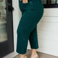 Briar High Rise Control Top Wide Leg Crop Jeans in Teal