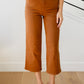 Briar High Rise Control Top Wide Leg Crop Jeans in Camel