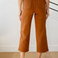 Briar High Rise Control Top Wide Leg Crop Jeans in Camel