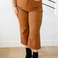 Briar High Rise Control Top Wide Leg Crop Jeans in Camel