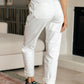 Charlene High Rise Jogger in Ecru