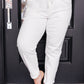 Charlene High Rise Jogger in Ecru