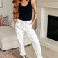 Charlene High Rise Jogger in Ecru