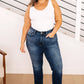 Estelle High Waist Thermal Straight Jeans