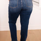 Estelle High Waist Thermal Straight Jeans