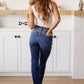 Estelle High Waist Thermal Straight Jeans