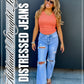ASHLAND STRAIGHT LEG DISTRESSED JEANS (RTS+FREESHIPPING!)