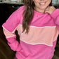 Pink Colorblock Sweatshirt