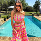 AMALFI BLOOMS SWIM SET - NEON FLORAL