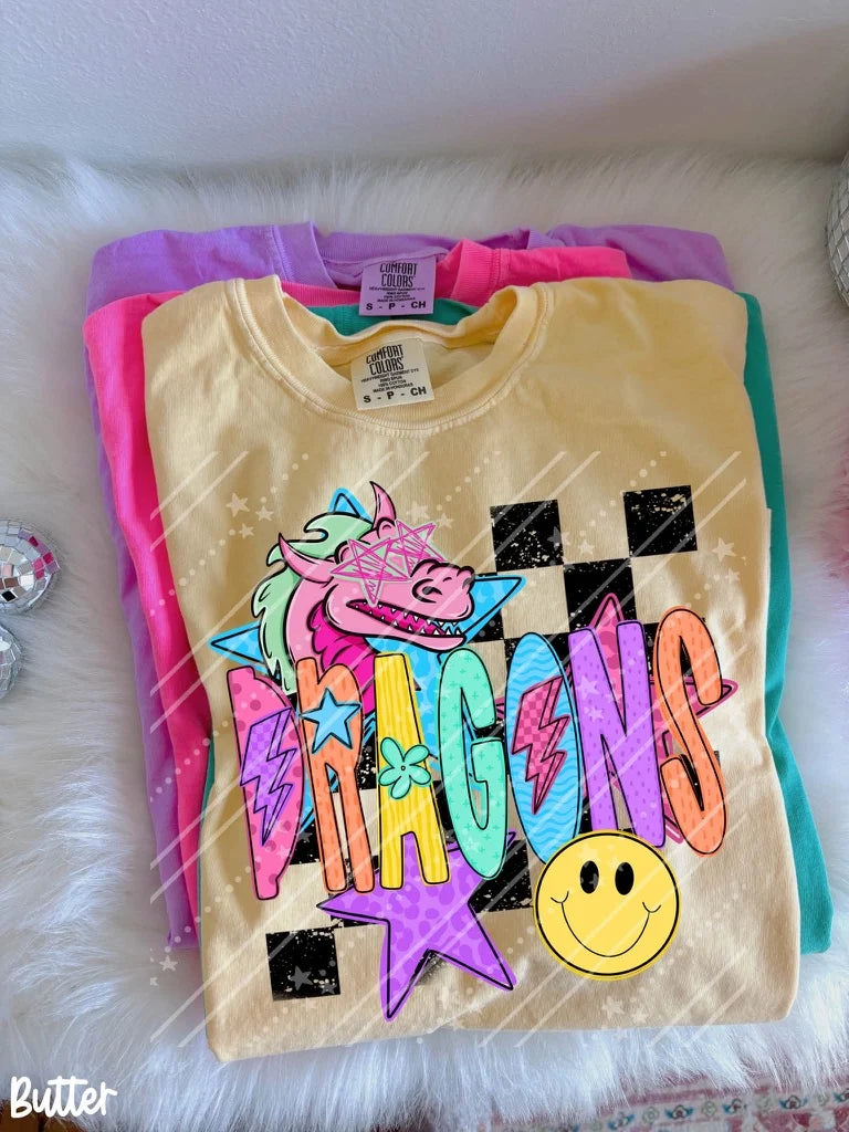 Bright Star-Eyed Checkered Mascot (MULTIPLE DESIGNS)